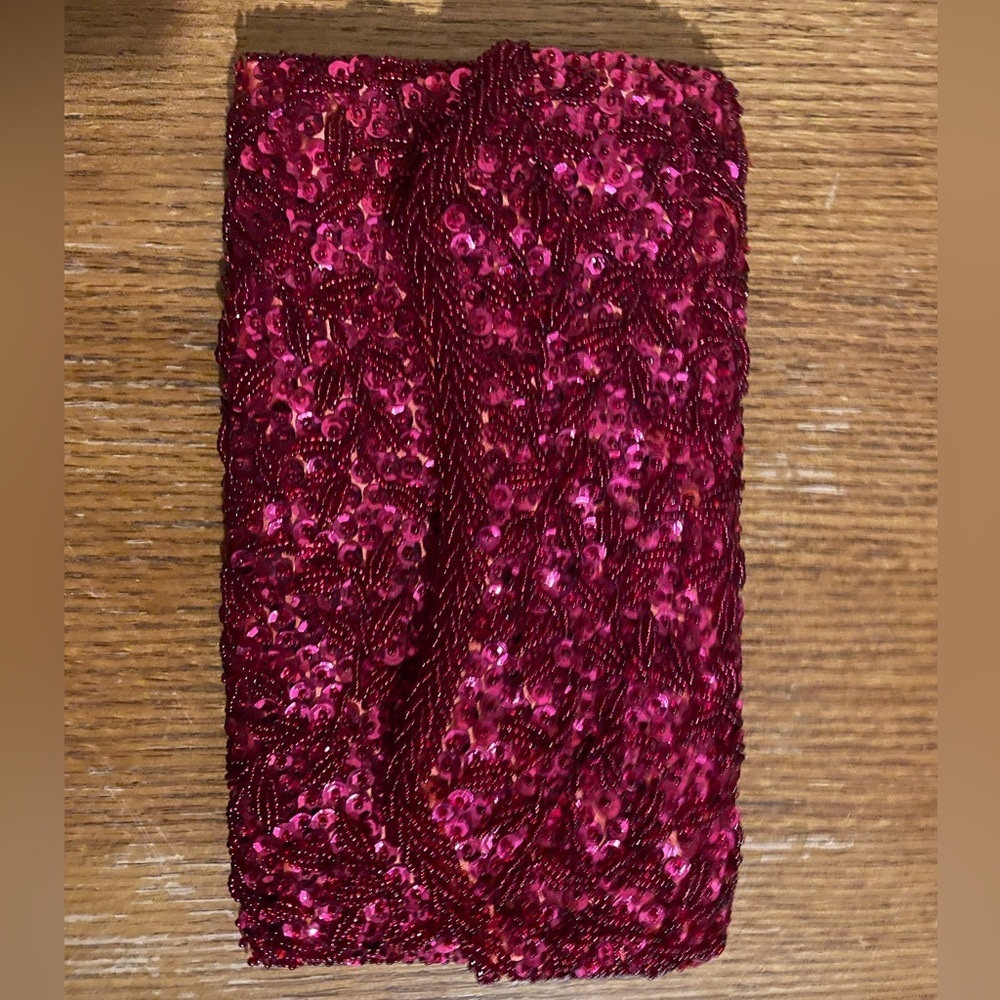 Clutch Purse Pink Sequence